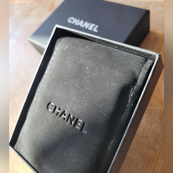 Chanel Dangle Blue Silver Earrings - Picture 3 of 4